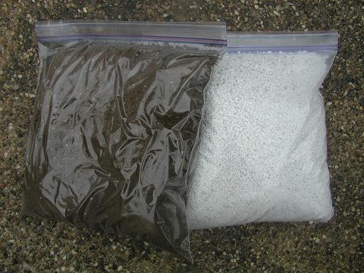Peat and perlite